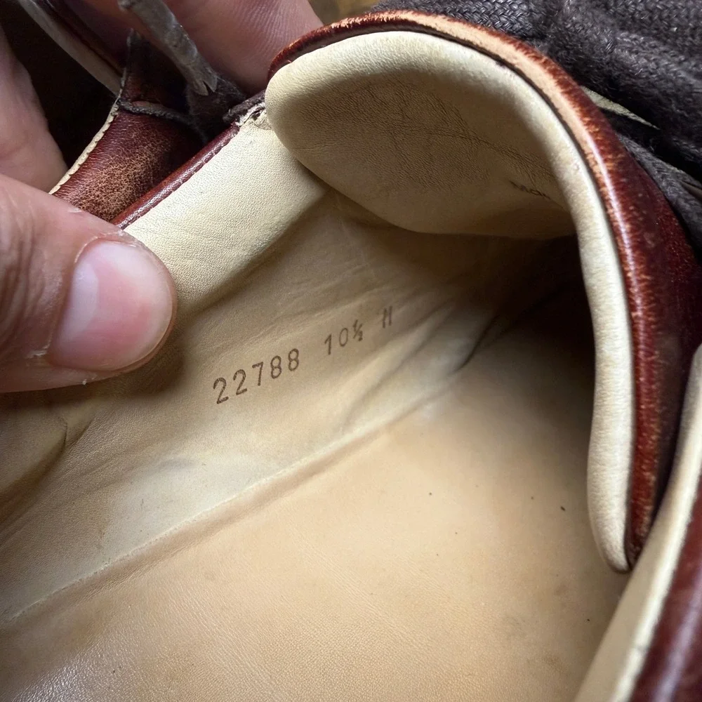 Magnanni Amadeo 22788 Brown Burnished Leather Fashion Sneakers Mens 10.5 M